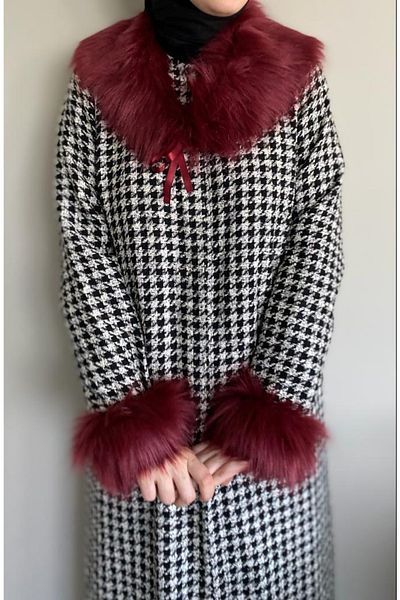 karantuhafiye Fur Collar / Collar Fur Sleeve Set