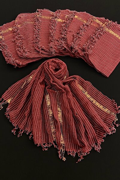 ZEYMERADE شال وصيفة العروس باللون الأحمر الداكن، زينة منشفة ختان لحفلات الزفا...