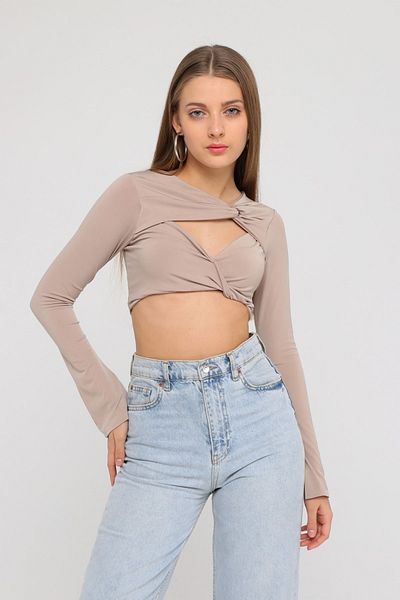 f-maskfashion Λεπτομέρεια στήθους Crop