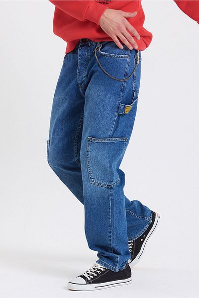 BABBOSS Integral Cargo Pocket Relaxed Fit Jeans