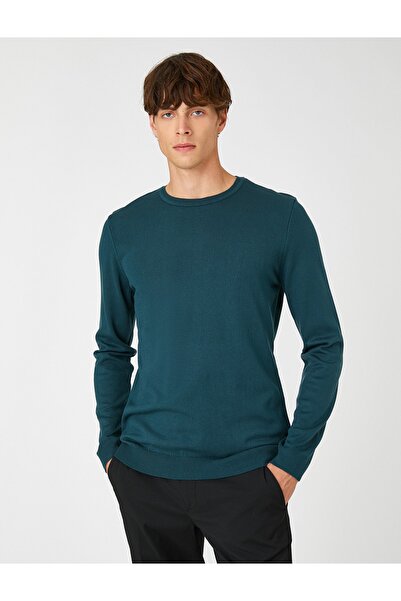 Koton Basic Triko Kazak Bisiklet Yaka Slim Fit