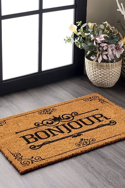 Decovetro Mop cu model Bonjour - Design pentru ușă