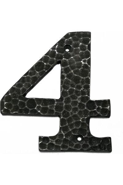 HOUSE2HOME Handmade Brass Door Number Oxide - 4