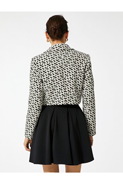 Koton Kruvaze Crop Blazer Ceket