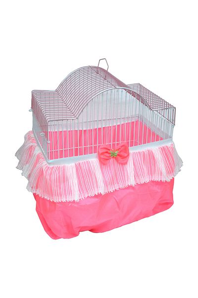 Hedicaret Luxury Bird Cage Tulle Large Size Pink Cage Tulle L