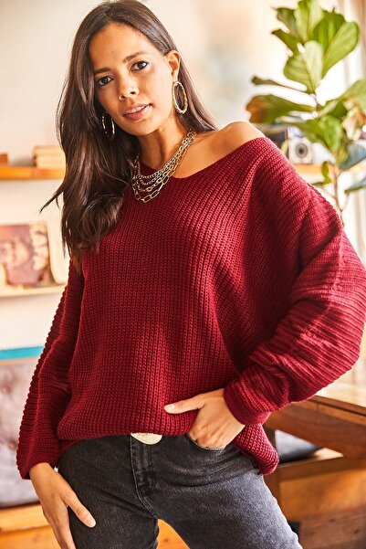 Olalook V-Neck Thessaloniki Knit Oversize Knitwear Sweater