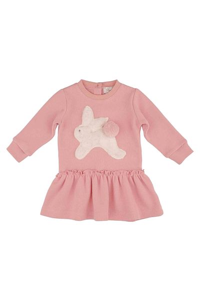 best kids Baby Girl Powder Textured Dress
