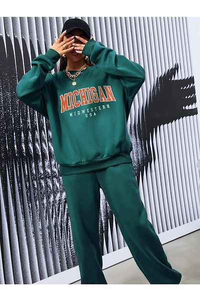 Machetta Σετ φόρμας Oversize με στάμπα Michigan Design