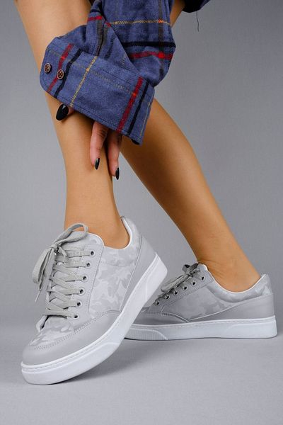 Lal Shoes & Bags Patterned Women's Sports Shoes-grey