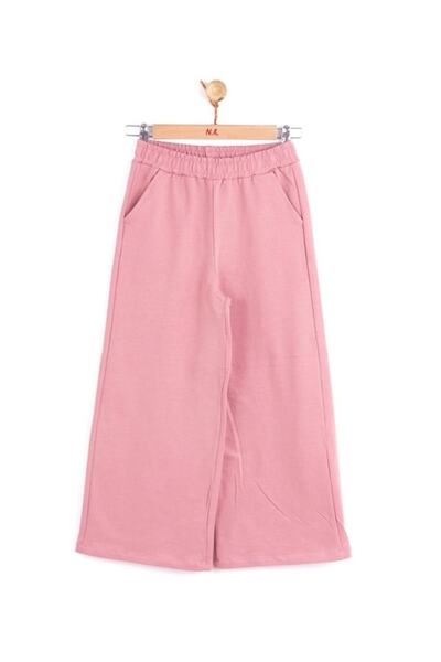 NK Girl's Winter Cotton Ribbed Wide Leg Trousers