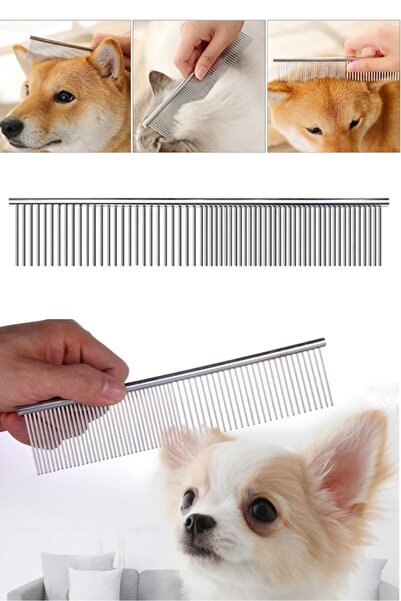 Duffa Metal Kedi Ve Köpek Tarağı Renkli Kedi Ve Köpek Kırtık Pire Tımar Tarağı