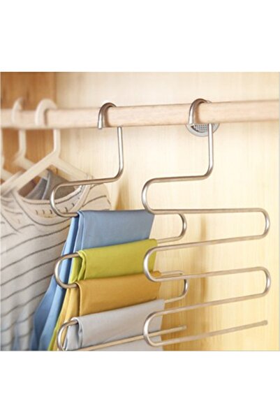 İNKAYA 5 Katlı Metal Pantolon Ve Eşarp Askısı