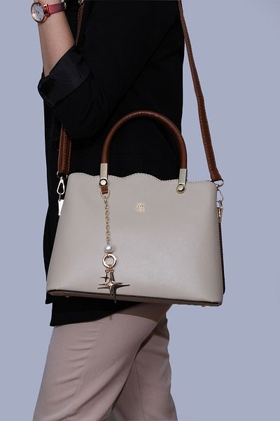 By Hakan Miami Polo Club 1262 Juniper Δερμάτινη Γυναικεία Τσάντα ώμου Mink