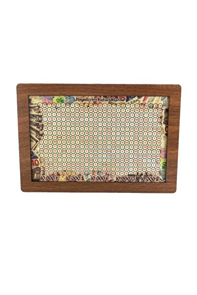 Sav Moda Hedef Kutusu - Kumbara - Tl,dolar,euro,sterlin,frank Birikimi Sağlyana Kumbara - 10bin Hedef