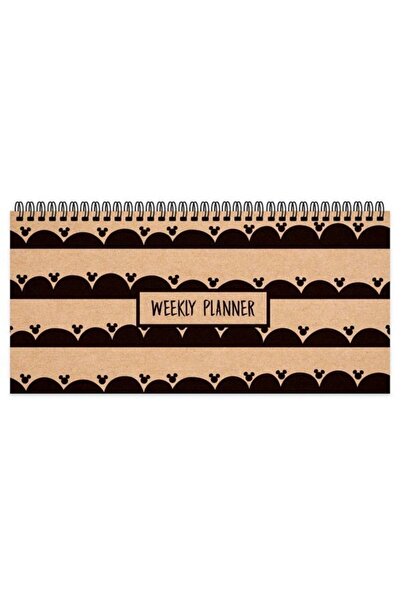 Mickey Mouse Kraft 13*27 Spiralli Planner Blok