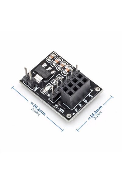 ROBİZ Nrf24l01 Adaptör Kart Nrf24l01+pa+lna 8 Pin Dönüştürücü Devre 12v