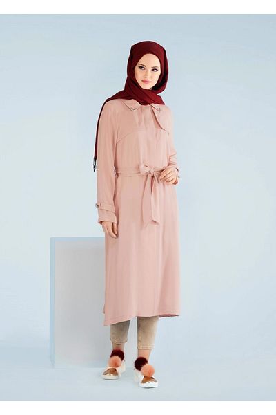 TRENDTESETTÜR Γυναικεία Πούδρα (A.PUDRA) T 1044 Virona Trench Coat