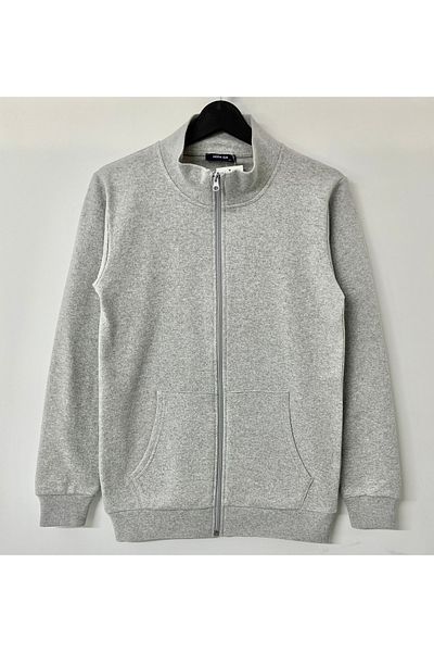 Moda Işık Ζακέτα φούτερ με φερμουάρ με όρθιο γιακά
