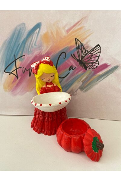 VioletKonseptt Prenses Lokumcu Kız Ve Kabak Kahve Yanı Sunumluk