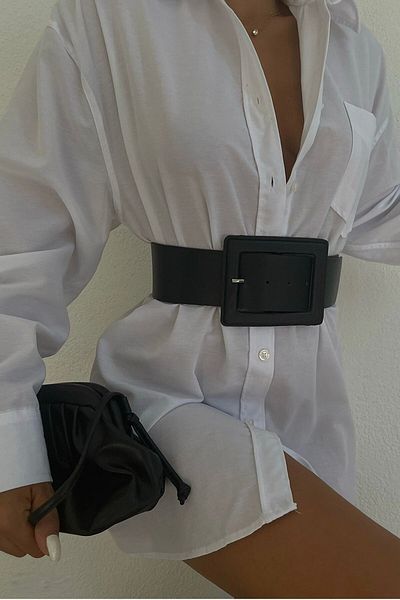 vuvutasarım Νέα σεζόν Γυναικεία τεχνητή δερμάτινη κομψή σχεδίαση πόρπη με φαρδιά ζώνη αξεσουάρ ρούχων