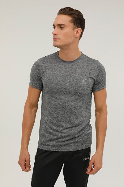 lumberjack M-ct1328 Βασικός Όροφος Γ Λαιμός Antra. Ανδρικό κοντομάνικο μπλουζ...