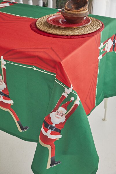 AYSHOME Ays Home Red Santa Claus New Year Christmas Dining Tablecloth