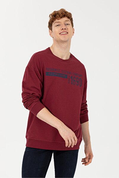 U.S. Polo Assn. Kırmızı Erkek Sweatshirt