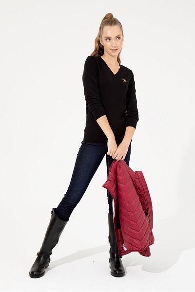 U.S. Polo Assn. Pulover de damă negru