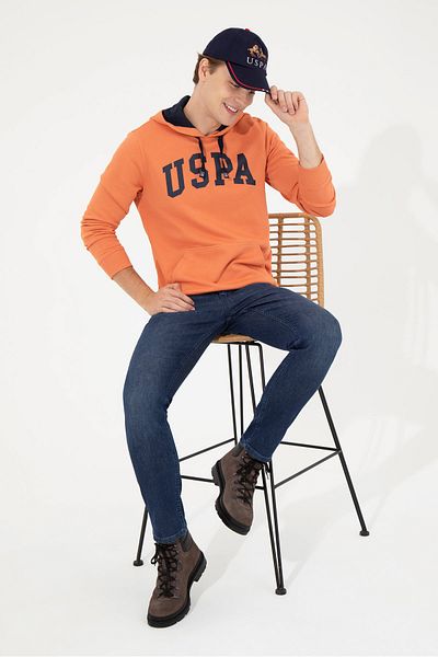 U.S. Polo Assn. Orange Men's Sweatshirt