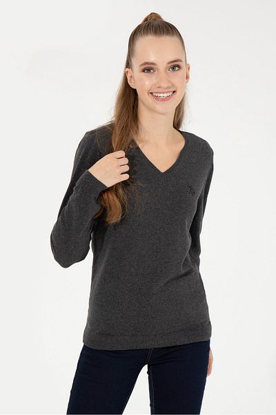 U.S. Polo Assn. Pulover de damă gri