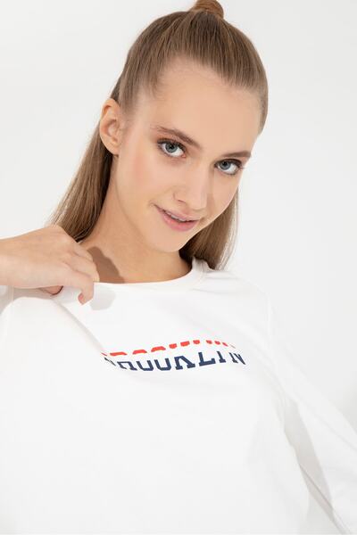 U.S. Polo Assn. Λευκό γυναικείο φούτερ