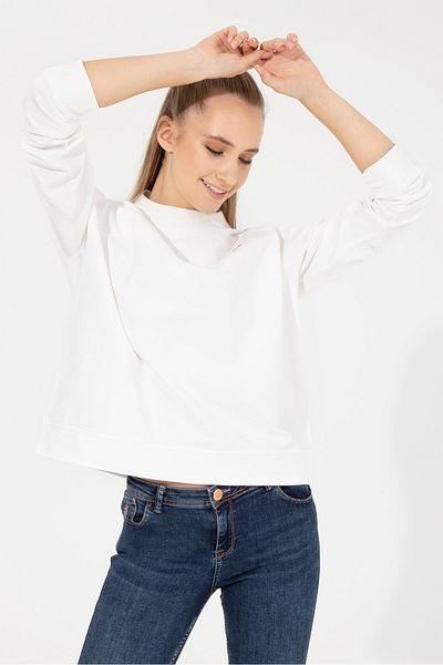 U.S. Polo Assn. Hanorac alb pentru femei