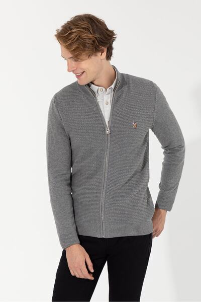 U.S. Polo Assn. Gray Men's Cardigan