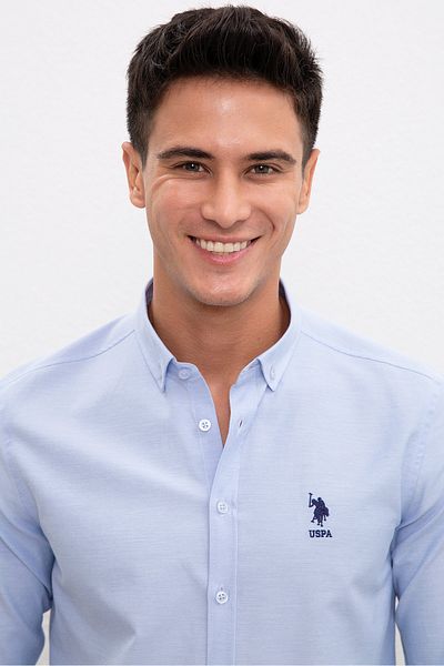 U.S. Polo Assn. Мъжка синя риза