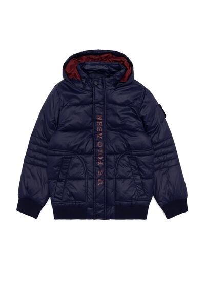 U.S. Polo Assn. معطف الصبي الأزرق الداكن