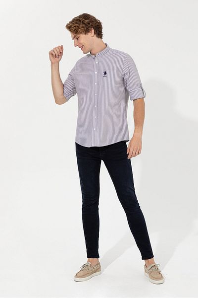 U.S. Polo Assn. Сива мъжка риза