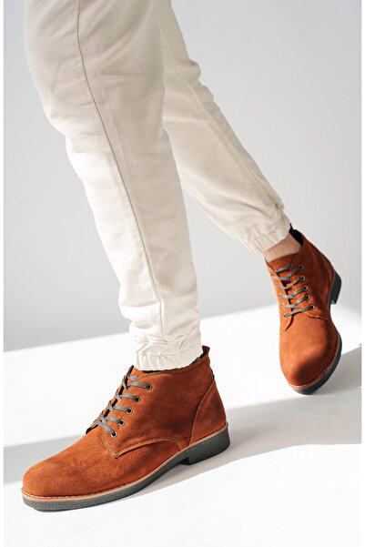 Freemax Ανδρικός Ορθοπεδικός Πάτος Δώρο Papi Bound Χειμερινές Ανδρικές Μπότες Suede Tan