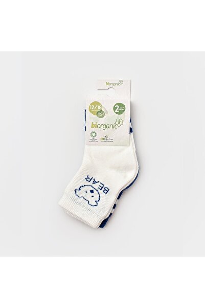 Biorganic Bear 2 Pack Baby Socks 68408