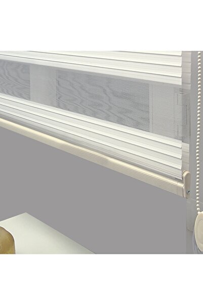 Babacan Home Design Brillux Zebra Perde Pliseli Ekru 100x260