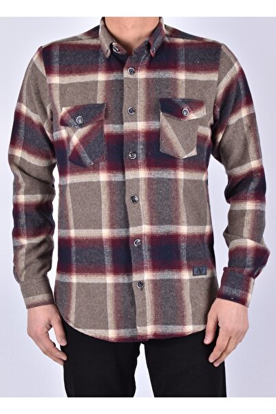 ADVANTE 2022-701 Ekose Slimfit Oduncu Spor Gömlek/lacivert/xl