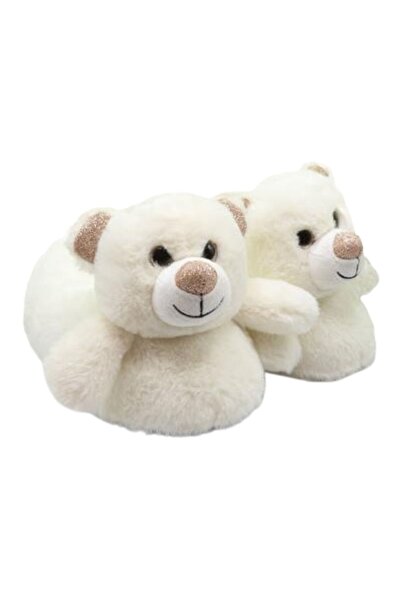 Twigy Yy0299 Tw Bear Beyaz Hayvan Figürlü Kadın Panduf