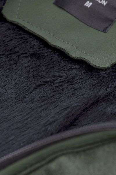 He Brand Ανδρικό παλτό χακί Softshell με γούνα στο εσωτερικό και αντιανεμικό αθλητικό παλτό νέας σεζόν