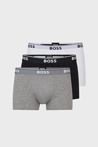 BOSS Streç Pamuklu 3 Pack Boxer Erkek Boxer 50475274 999