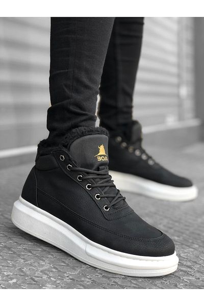BOA Ba0151 - Men's Style Sports Boots with Fur Inside and Laces
