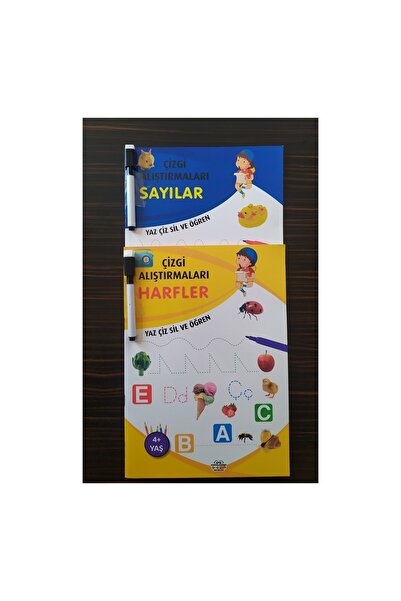 0-6 Yaş Yayınları Çizgi Alıştırmaları Sayılar Ve Harfler Yaz Çiz Sil Ve Öğren