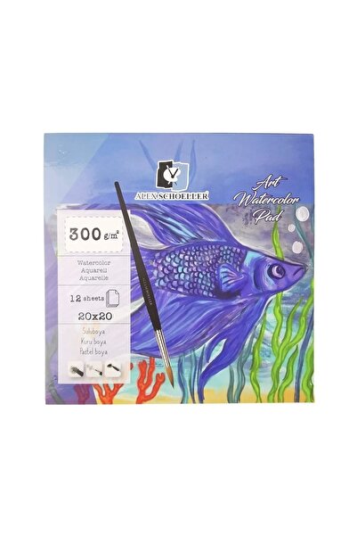 Alex Schoeller Art Water Color Notebook 300gr 20x20cm 12yp