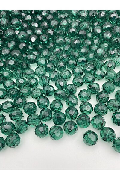 Hedef Bijuteri 14 مللي متر لون أخضر زمردي على شكل قرص العسل خرز أكريليك ، مجو...