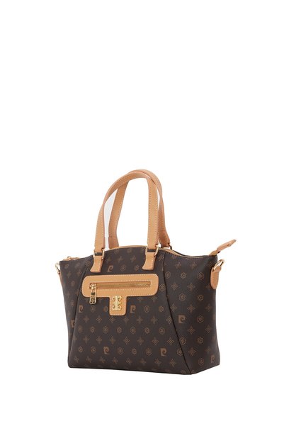Pierre Cardin Kahve Monogram Kadın Omuz Çantası 05PO22K1593
