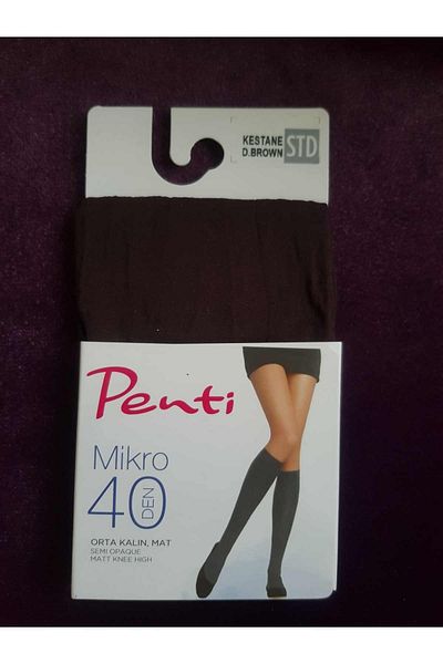 Penti Чорапи Micro 40 Denim 3 пакета средно дебели матови панталони (под коляното).