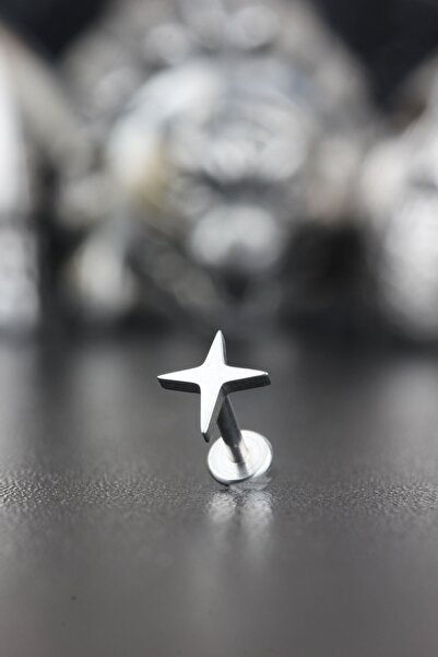 Valhalla 316l Cerrahi Çekil Kıkırdak Tragus Helix Conch Kutup Yıldızı Piercing